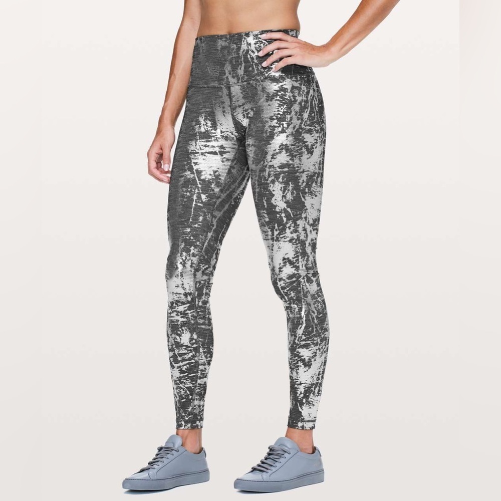 Lululemon Wunder Under Hi Rise Tight *Brindle Foil 28" Crinkle Heather Brindle